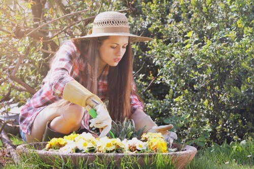 SSL encrypted landscaping payment process representation